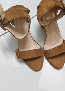 Stylish Suede Brown Heels