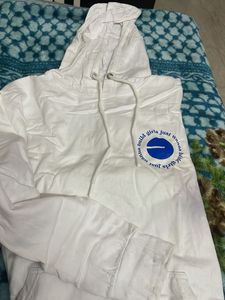 White Graphic Hoodie