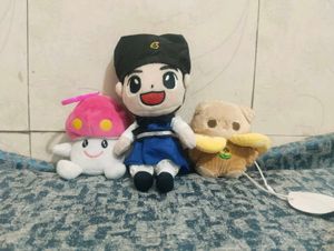 Cute Plush Toy Set of 3