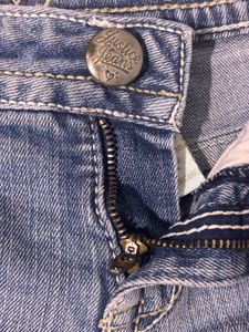 low-rise denim shorts