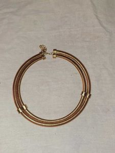 Gold Tone Choker Necklace