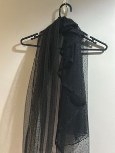 Scarf sheer Black