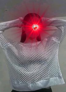 Stylish White Mesh Top