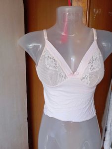 Pretty Pink Lace Trim Bralette