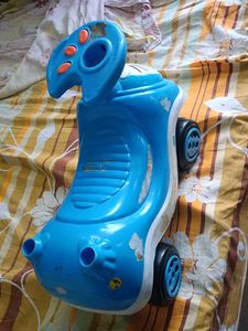 Blue Ride-On Car Toy