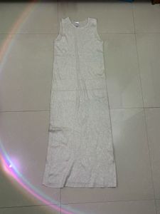 Simple Grey Sleeveless Dress