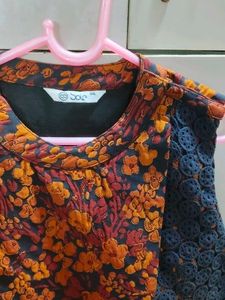 Floral Print Sleeveless Dress