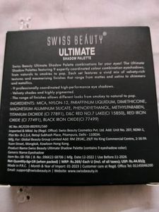 Swiss Beauty Ultimate Eyeshadow Palette - 01