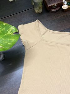 Ribbed Square Neck Cropped Top