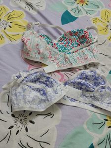 Pack of 2 Floral Print Bras