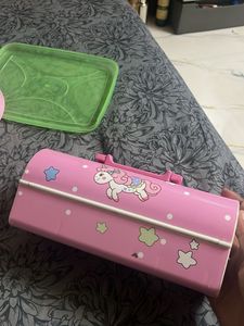unicorn pencil box used