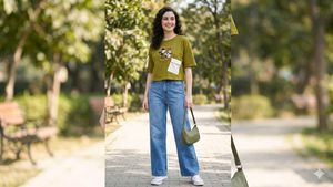 Olive Green Mickey &amp; Minnie Graphic Tee