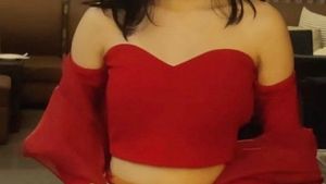 Chic burgundy Off-Shoulder Crop Top