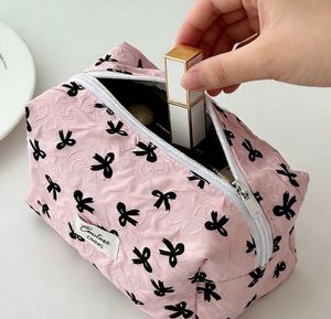 Cute Pink Bow Cosmetic Bag