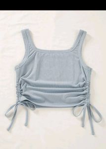 Cute Blue Crop Top