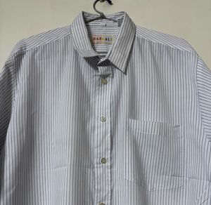 Men's Striped Long Sleeve Button Down Shirt