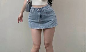 Denim Mini Skort