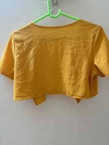Mustard Yellow Cropped Shrug