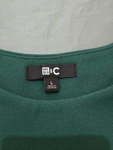 Uniqlo Boxy Green Top
