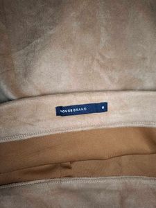 Tan Suede Mini Skirt