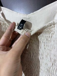 White Corset Top with Lace-up Front