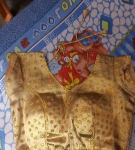 Stunning Gold Embellished Blouse