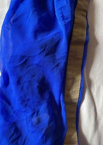 Red And Blue Chiffon Gota Patti Dupatta Combo