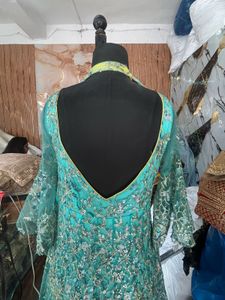 Designer Teal Sequin Embellished Lehenga Choli