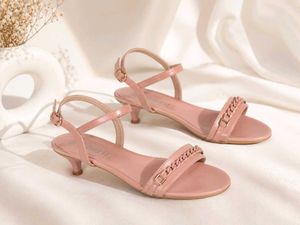 Elegant Pink Strappy Sandals