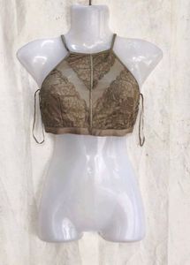 111810. Elegant Lace Halter Neck Blouse