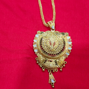 one gram gold chain and pendant