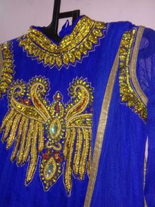 Royal Blue Anarkali Dress