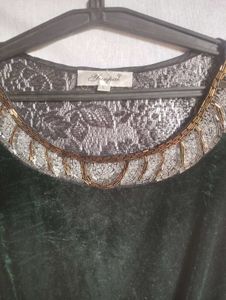 Velvet Green Dress