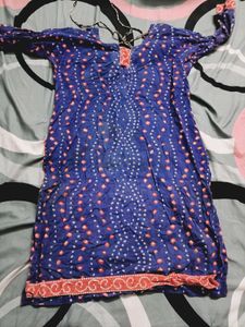 Blue &amp; Orange kurta set