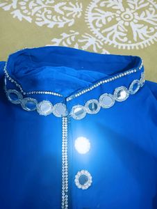 Royal Blue Colour Kurti With Dupatta