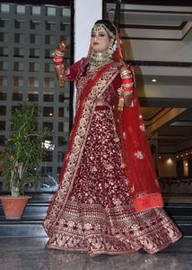 Red Bridal Lehenga Choli