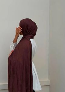 Elegant brown jersey hijab