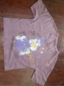 Purple Graphic Print T-Shirt