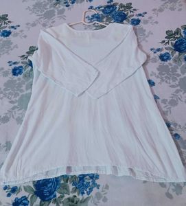 Chikankari-Style Cotton Kurti