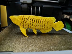 Golden Arowana Fish Showpiece