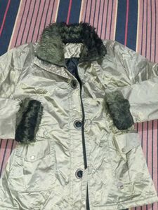 Stylish Women's Jacket with Fur Collar