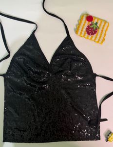 Chatpata Sequin Halter Top