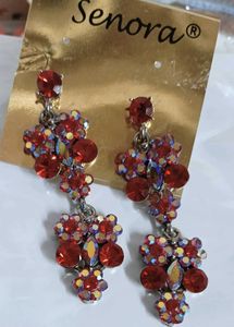 Sparkling Red Diamond 💎 Earrings