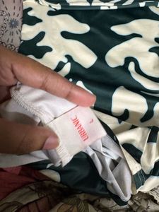 Unique Green &amp; Cream Bodycon Dress