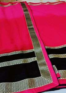 Party Wear Saree With Heavy Blouse