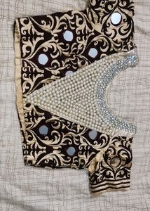 Partywear Heavily Embellished Blouse (Maroon)