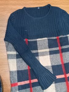 Blue Warm Short Dress100