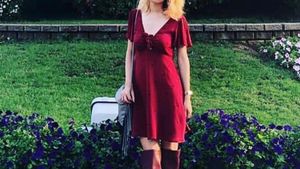 Maroon Heart Dress