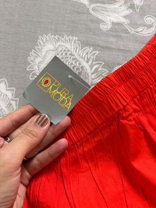 Bright Orange Ethnic Pants