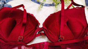 humkemoller Burgundy Bra with Strappy Detail